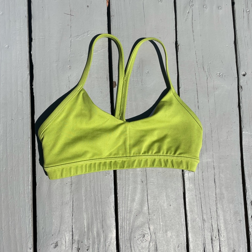 Fleo Lime Green Sports Bra